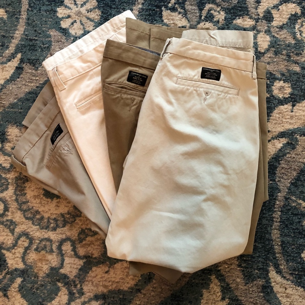 Bundle of Banana Republic (3) and Berle (1) khakis